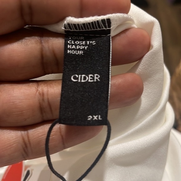 Cider Curve & Plus High Waist Zip Up Slit Mini Skirt 2XL - Picture 8 of 9